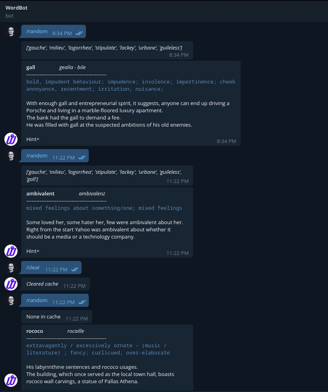GRE Word Revision Bot